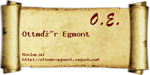 Ottmár Egmont névjegykártya